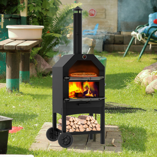 Arlmont & Co. Gabryela Outdoor Pizza Oven & Reviews Wayfair